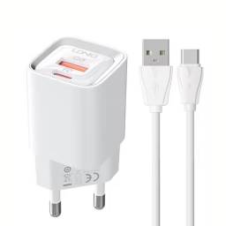 A2317C   Cargador Pared  Tipo C  30W  PD/QC3.0  Carga Rpida  Blanco  LDNIO