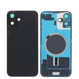 Tapa de Batera Apple iPhone 16 cMarco   cLens de Cmara  Negro  NASAN (sin garanta  sin devolucin)