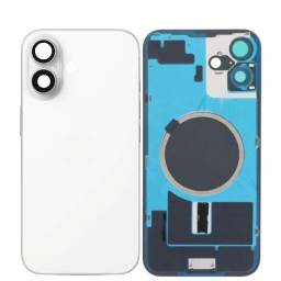 Tapa de Batera Apple iPhone 16 cMarco   cLens de Cmara  Blanco  NASAN (sin garanta  sin devolucin)