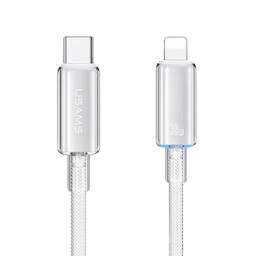 SJ659   Cable de Datos Transparente  USB C a Lightinig  1.2M  Blanco  USAMS
