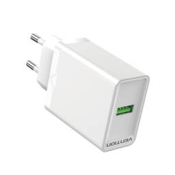 Cargador de Pared USB-A   18W / Blanco  FABW0-EU  Vention