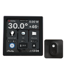 Shelly Wall Display Black + BLU H&T Black   Pantalla Tctil  BLU  Wi-Fi