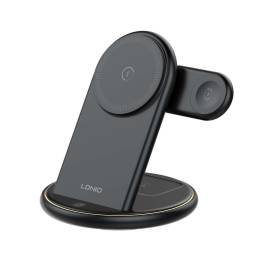Cargador Inalmbrico de Escritorio 5 en 1 WL02   15W5W2.5W  Luz LED  Negro  LDNIO