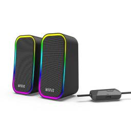 Parlantes Gamer USB 2.0   SG-285  Havoc20  RGB  Negro  Marvo