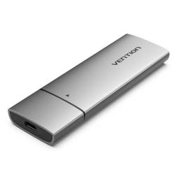 Caja para Disco SSD de 2.5   Cable USB 3.1 Gen 2  USB-C  Gris  M.2 NVMe SSD  Vention