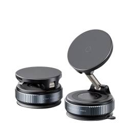 Soporte Vehicular cCarga Magntica X68W    cVentosa  Plegable  Negro