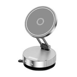 Soporte Vehicular Magntico Q11   Rotacin 360 cbloqueo  Aluminio  Gris