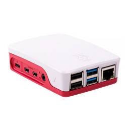 Carcasa para Raspberry PI 4B   Blanco/Rojo