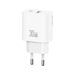 Cargador de Pared T65   30W USB A + USB C  Blanco  CC316  USAMS
