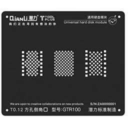 Stencil GTR100 3D Black para Apple iPhone 6/6s/7/8   NAND  QianLi