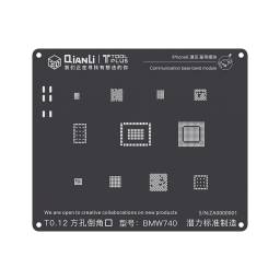 Stencil BMW740 3D Black para Apple iPhone 6/6 Plus   Comunicación  QianLi