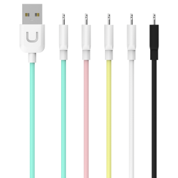 SJ097   Cable de Datos  Lightning  1M  Amarillo  U Turn Series  USAMS