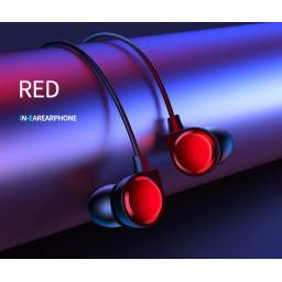 EP-40   Manos Libres Stereo  1.2M  Rojo  3.5mm   
 USAMS