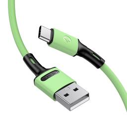 SJ436   Cable de Datos U52 USB A a Tipo C  1M  Verde  Datos&Carga  USAMS