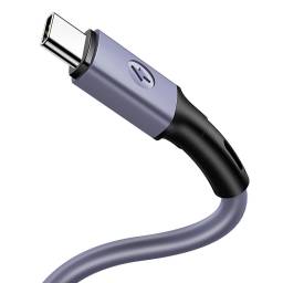 SJ436   Cable de Datos U52  USB A a Tipo C  1M  Violeta  Datos&Carga  USAMS