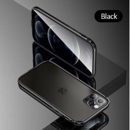 BH641   Case  Apple iPhone 12 Pro  Black  6 1''/Alumínio+TPU  Fellwell Series  USAMS