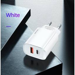 CC121   Cargador Rpido T35  QC3.0+PD3.0  20W  Blanco  USAMS
