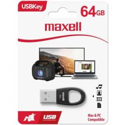 Pen Drive Maxell 64GB USB Key USB 2.0 Negro
