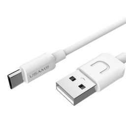 SJ098   Cable de Datos USB A a microUSB  1M  Blanco  U Turn Series  USAMS