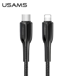 SJ401   Cable de Datos U42  USB C a Lightning  20W/PD  1.2M  Negro  USAMS