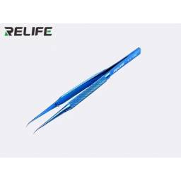 Pinza de Precisin Curva   Titanio   RT-15C  Relife