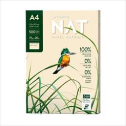 Papel A4   NAT  Ecológico/Sustentable  100% Fibra de Caña  Resma x500 hojas