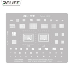 RL-044 IPZ13  Stencil Relife reparacin pantalla iPhone 14 a 14 Pro Max  0.12 mm