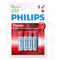 Pila Alkalina Philips AAA (4 unidades)