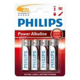 Pila Alkalina Philips AA (4 unidades)