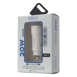 Cargador Inteligente Auto ROCA 20W   USB C/PD (sin Cable)