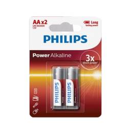 Pila Alkalina Philips AA (2 unidades)
