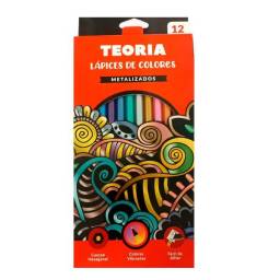 Lapices Teora   Color  12 Und.  Metalizados