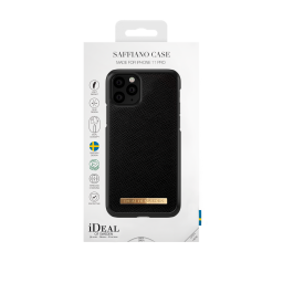 Saffiano Case Apple iPhone 11Pro/XS/X   Black  Ideal of Sweden