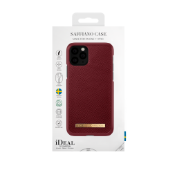 Saffiano Case Apple iPhone 11Pro/XS/X   Burgundy  Ideal of Sweden