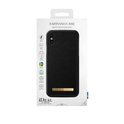 Saffiano Case Apple iPhone X/XS   Black  Ideal of Sweden