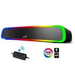 Parlante Soundbar 200BT RGB 4W   Bluetooth  USB  Negro  Genius