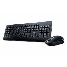 Combo USB KM-160A   Teclado y mouse  Negro  Genius