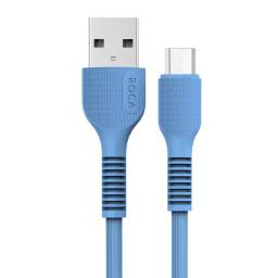 Cable de Datos ROCA   VIT  USB a microUSB  200cm  2.4A  Azul