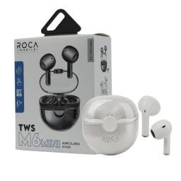 Auricular Bluetooth TWS Roca M6 Mini Blanco