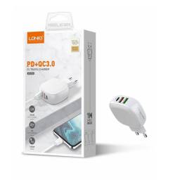 A3510Q   Cargador Pared  3A  PD+Q3.0+USB A  32W  Tipo C  Blanco   LDNIO