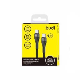 Cable de Datos Tipo C a Tipo C   5V 2.4A  Budi