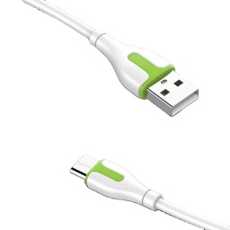 LS571   Cable de Datos  USB A a  Micro USB   1M  Verde  LDNIO