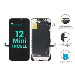 Display Apple iPhone 12 Mini (Incell High-End) Comp. Negro   IC Removible