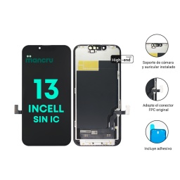 Display Apple iPhone 13 SIN IC (Incell High End) Comp. Negro