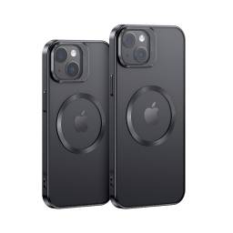 BH856   Case  Apple iPhone 15 Plus 6.7  TPU Magntico  TransparenteNegro  Geying Series  USAMS