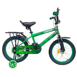 Bicicleta Rodado 16   Rueditas CLuces  Parrilla  Verde (BIC101SC) Randers