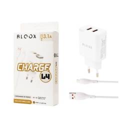 Cargador BLOOX 2 USB 3.1A + Cable Lightning (BL-TCA-L4)