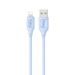 SJ618   Cable de Datos  USB A a Lightning  2.4A  Azul  USAMS