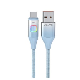 SJ619   Cable de Datos  USB A a Tipo C  3A  Azul  USAMS