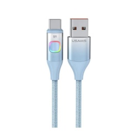 Cable de Datos   USB A a Tipo C  3A  Azul  SJ619  USAMS